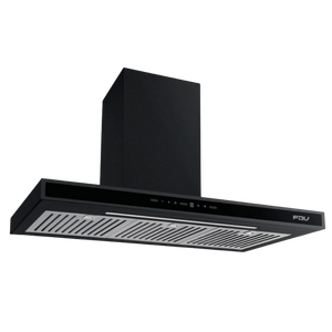 Black 90 wall hood