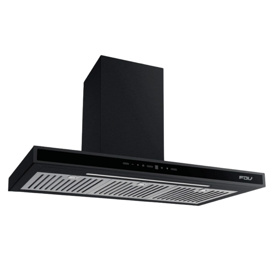Black 90 wall hood